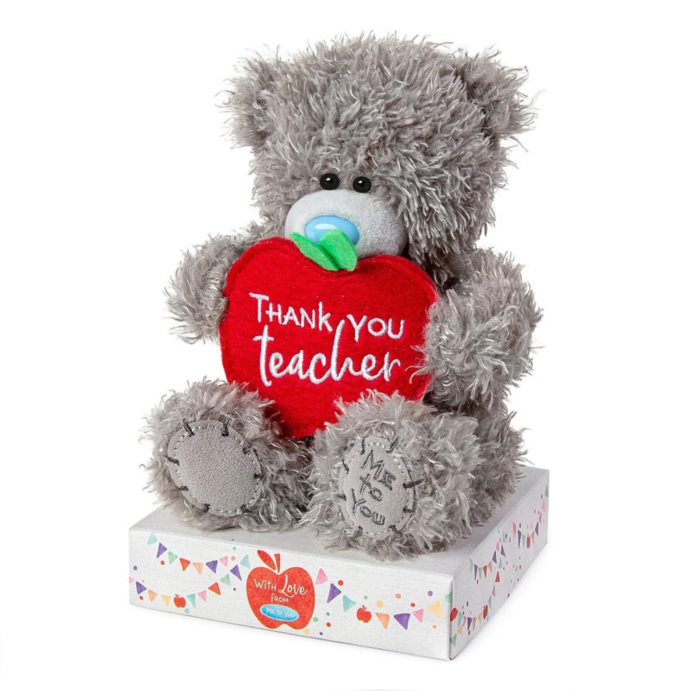 7" Holding Thank You Teacher Apple Me To You Bear Extra Image 1
